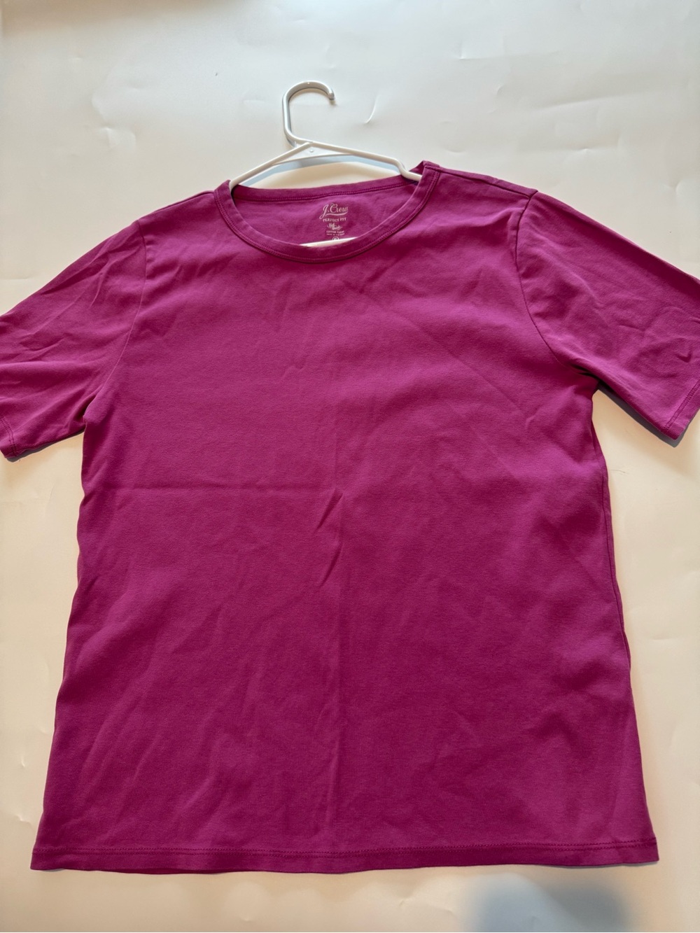 J. Crew Men's Short Sleeve Crewneck T‑Shirt in Magenta